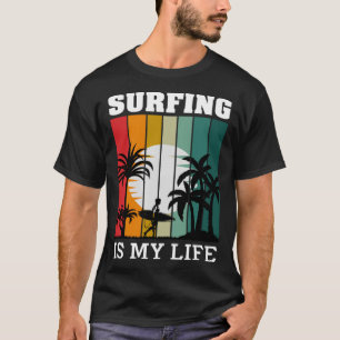 Surfer Retro Surfen Strand Zomervakantie T-shirt