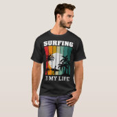  Surfer Retro Surfen Strand Zomervakantie T-shirt (Voorkant volledig)