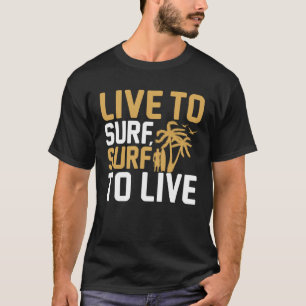 Surfer Retro Surfen Strand Zomervakantie T-shirt