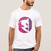 Surfer Retro Surfing Sunset T-shirt (Voorkant)