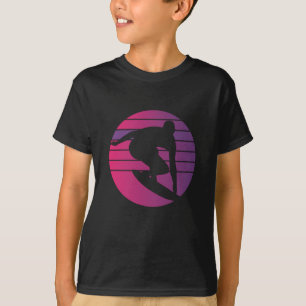 Surfer Retro Surfing Sunset T-shirt