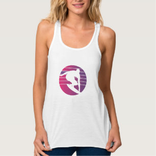 Surfer Retro Surfing Sunset Tanktop