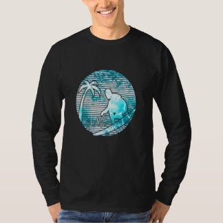 Surfer Retro Zon Vintage Surfen Surfplank Strandkl T-shirt