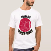 surfer rode zon Hawaii zomervibes T-shirt (Voorkant)