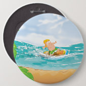 Surfer Ronde Button 6,0 Cm (Voorkant /achterkant)