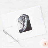 Surfer Ronde Sticker (Envelop)