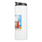 surfer santa claus thermosbeker (Geroteerd rechts)