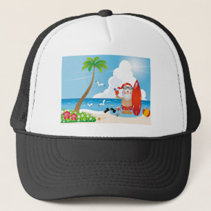 surfer santa claus trucker pet
