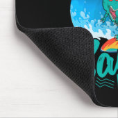 Surfer Saurus Rex Surfende Dinosaurus Surf Dino Su Muismat (Hoek)