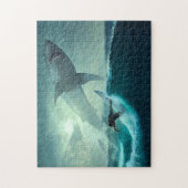 Surfer Scene Spel Puzzel (Verticaal)