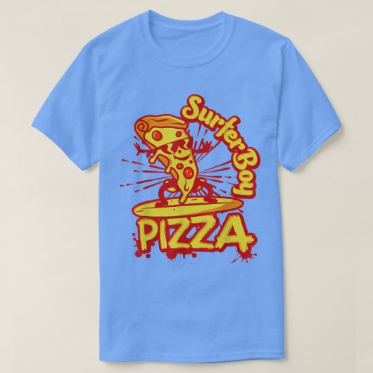 Surfer Shirt Retro Pizza Boy 3085340 (Design voorkant)