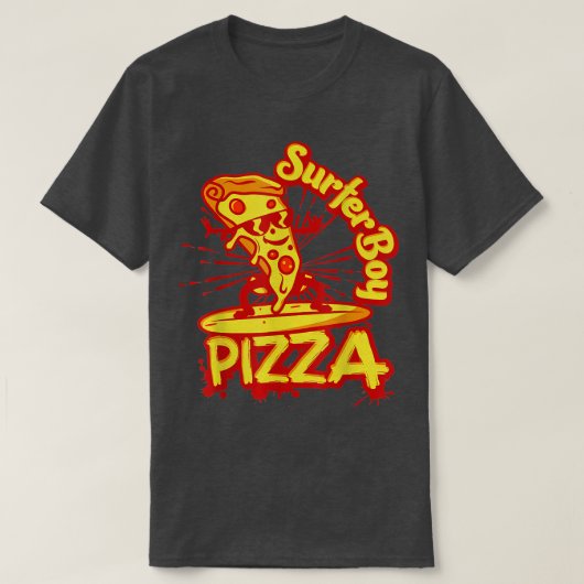 Surfer Shirt Retro Pizza Boy 5348 (Design voorkant)