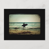  surfer Silhouette Briefkaart (Voorkant)