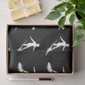 Surfer Silhouette Surfing met surfplanpatroon Tissuepapier (Geschenk)