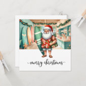 Surfer Sinterklaas gaat surfen  Kaart (Voorkant / Achterkant in situ)