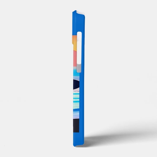 Surfer staande op een strand bij zonsondergang Case-Mate iPhone case (Achterkant / Links)