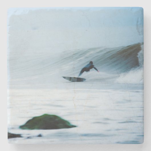 Surfer Stenen Onderzetter (Voorkant)