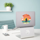 Surfer Sticker (Laptop op bureau)