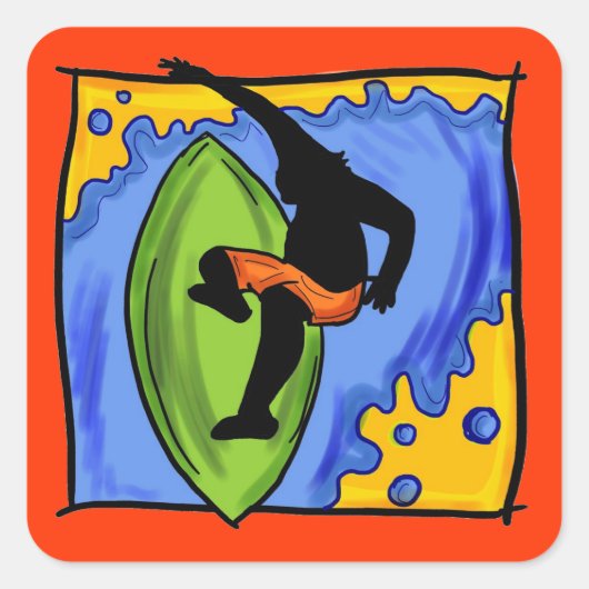 Surfer stickers (Voorkant)