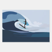 Surfer Strand Surfen Inpakpapier Vel (Voorkant)