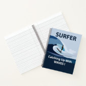Surfer Strand Surfen Notitieboek (Binnen)