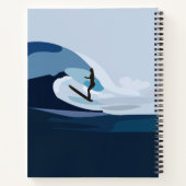 Surfer Strand Surfen Notitieboek (Achterkant)