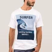 Surfer Strand Surfen T-shirt (Voorkant)