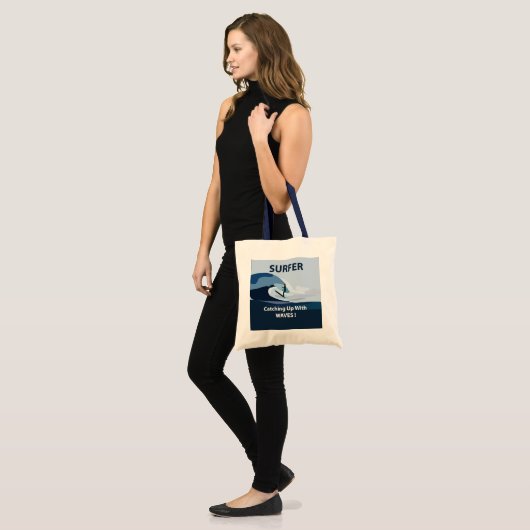 Surfer Strand Surfen Tote Bag (Voorkant (model))