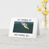 **SURFER** STUURT COOL ***VERJAARDAGSBERICHT*** KAART (Gele Bloem)