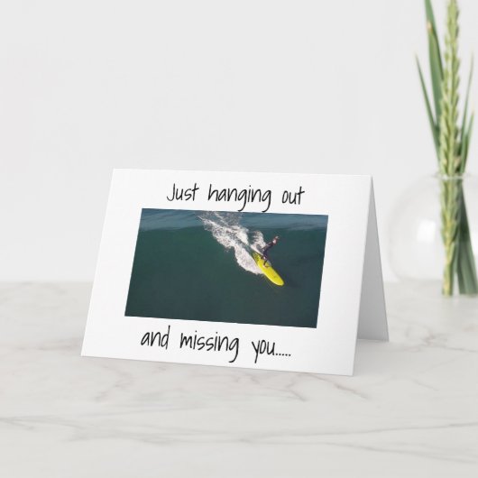 **SURFER** STUURT COOL ***VERJAARDAGSBERICHT*** KAART (Voorkant)