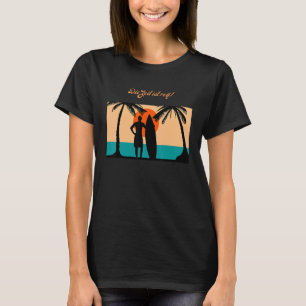 Surfer Sun Beach en Zee de perfecte golf T-shirt