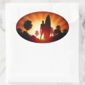 Surfer Sunset stickers (Tas)