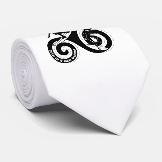 Surfer sur la vague breton stropdas (Opgerold)