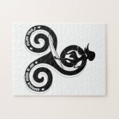 Surfer sur la vague breton (versievrij femme) legpuzzel (Horizontaal)