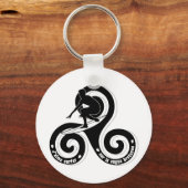 Surfer sur la vague breton (version homme) sleutelhanger (Voorkant)