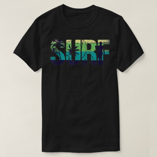 Surfer Surf Summer Getway Beach Waves Surfwaat T-shirt (Design voorkant)