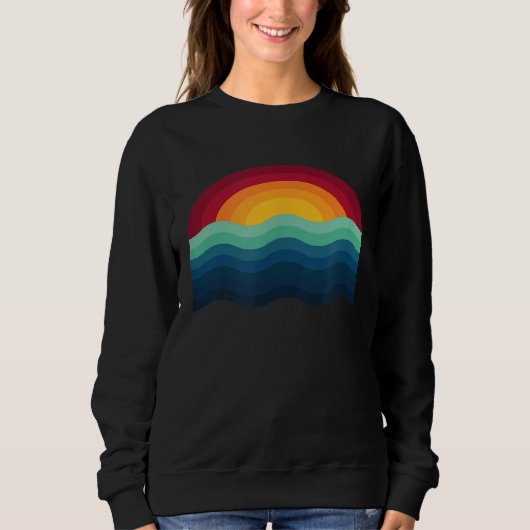 Surfer Surfboard Sunset Surf Surfen Wakeboard Wav Trui (Voorkant)