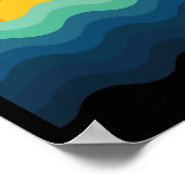 Surfer Surfboard Sunset Surf Surfing Wakeboard Wav Poster (Hoek)