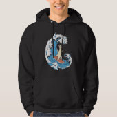 Surfer Surfboard Waves  Surfrider Surfing Llama Hoodie (Voorkant)