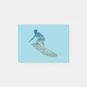 Surfer Surfboarding Ocean Abstract Post-It Notes (Voorkant)