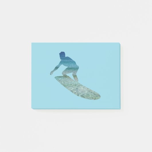 Surfer Surfboarding Ocean Abstract Post-It Notes (Voorkant)