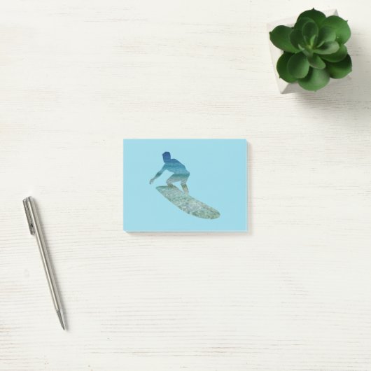 Surfer Surfboarding Ocean Abstract Post-It Notes (Kantoor)