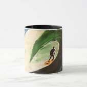 Surfer Surfbuis Ride Ocean Ripcurl Coffee Mok (Midden)
