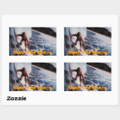Surfer Surfen Meisje Surfen Sticker Decal Art (Vel)