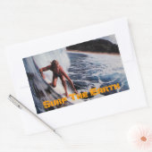 Surfer Surfen Meisje Surfen Sticker Decal Art (Envelop)