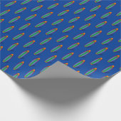Surfer Surfen Thema Happy Birthday Gift Wrap Cadeaupapier (Hoek)
