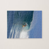 Surfer surfende grote blauwe rif golf legpuzzel (Horizontaal)