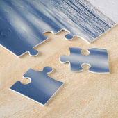 Surfer surfende grote blauwe rif golf legpuzzel (Zijkant)