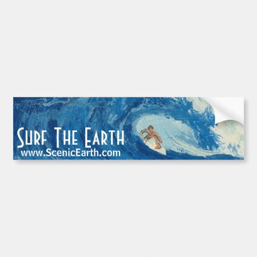 Surfer Surfer Surfer Bumpersticker Art (Voorkant)