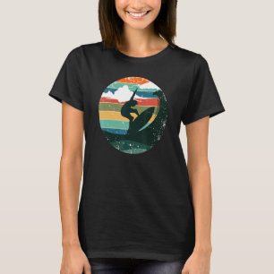 Surfer Surfing Ride Wave  Retro Beach Summe T-shirt
